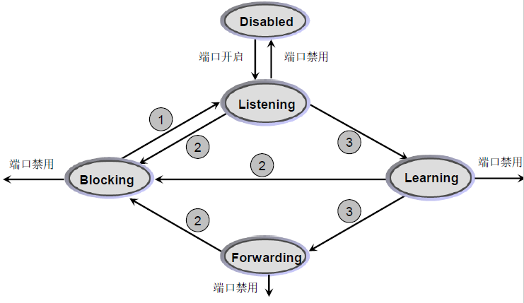 端口状态转换