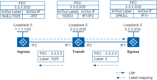 LDP LSP的建立